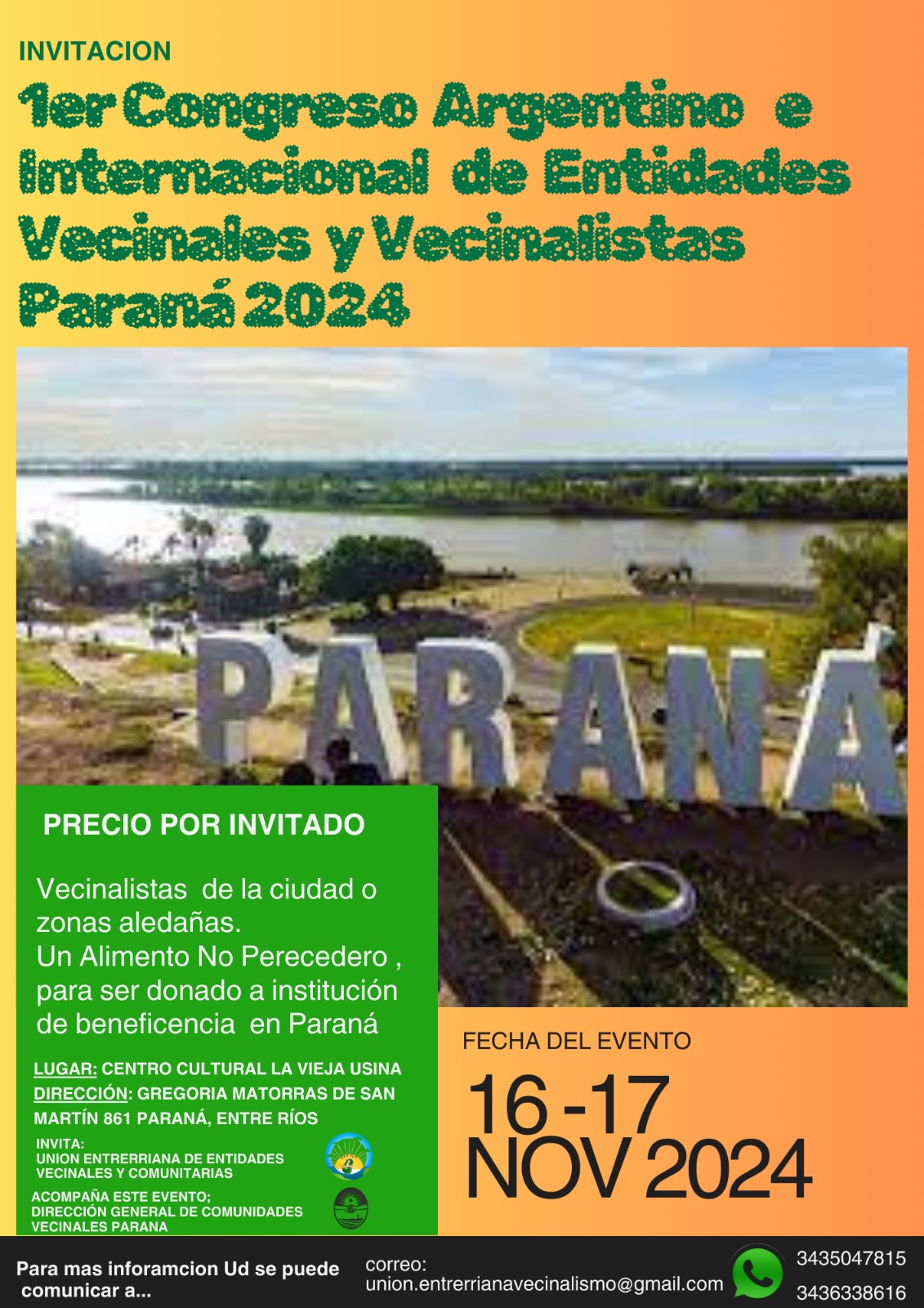 Primer Congreso en Paraná 2024